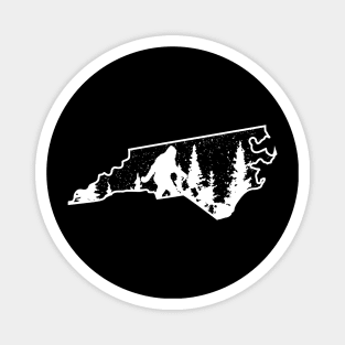 North Carolina Bigfoot Gift Magnet